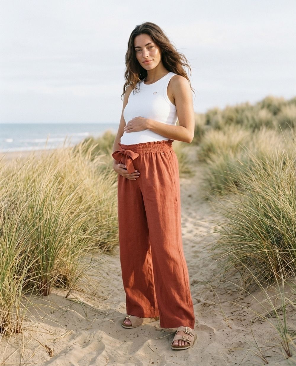 Pantalon de grossesse Sahel - Cuivre
