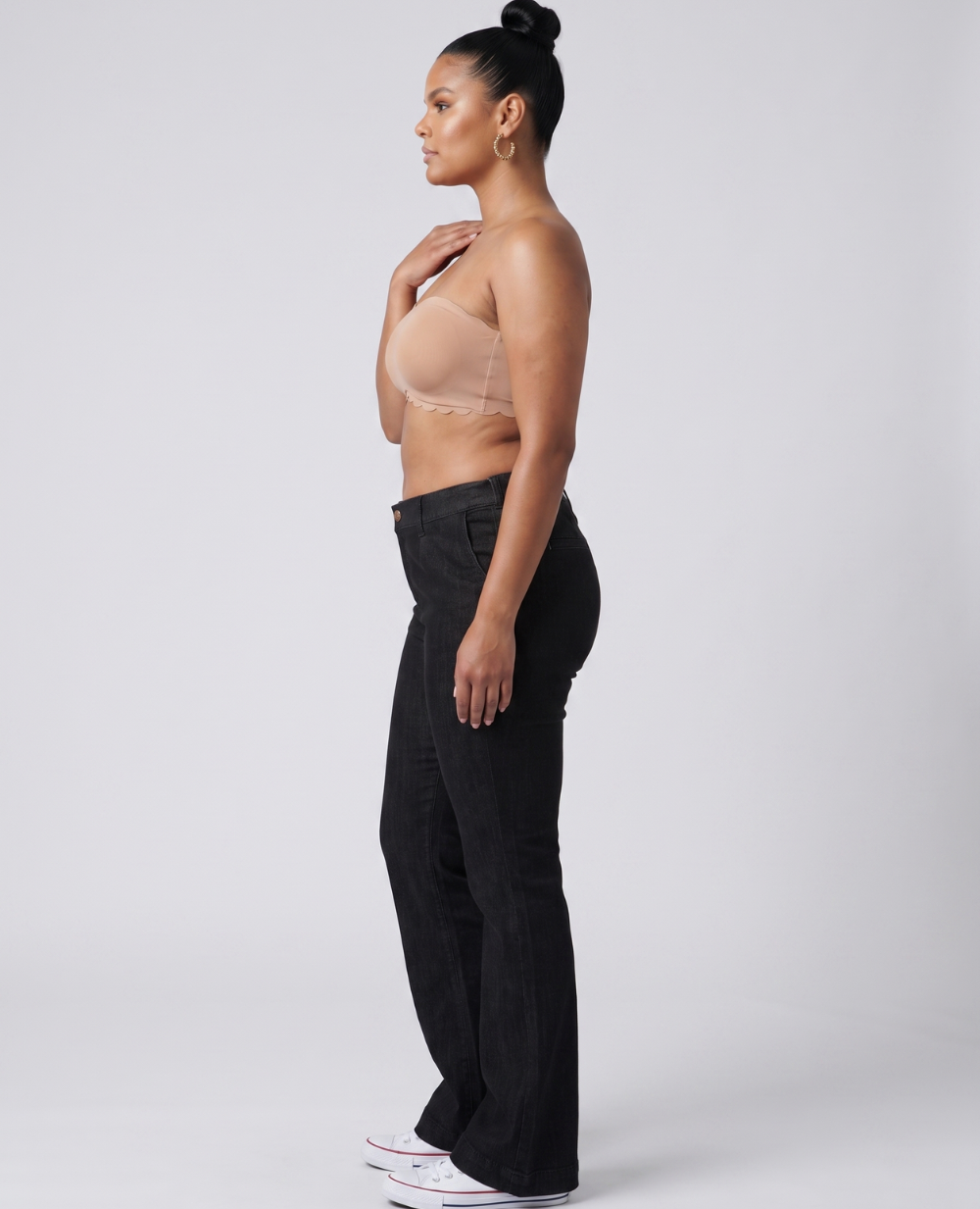 Jeans premaman flare Sabrina - Nero