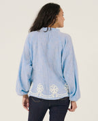 Blusa e camicia da allattamento Sarah - Bleu