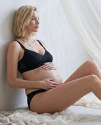 Soutien-gorge de grossesse et d'allaitement Serena - Noir