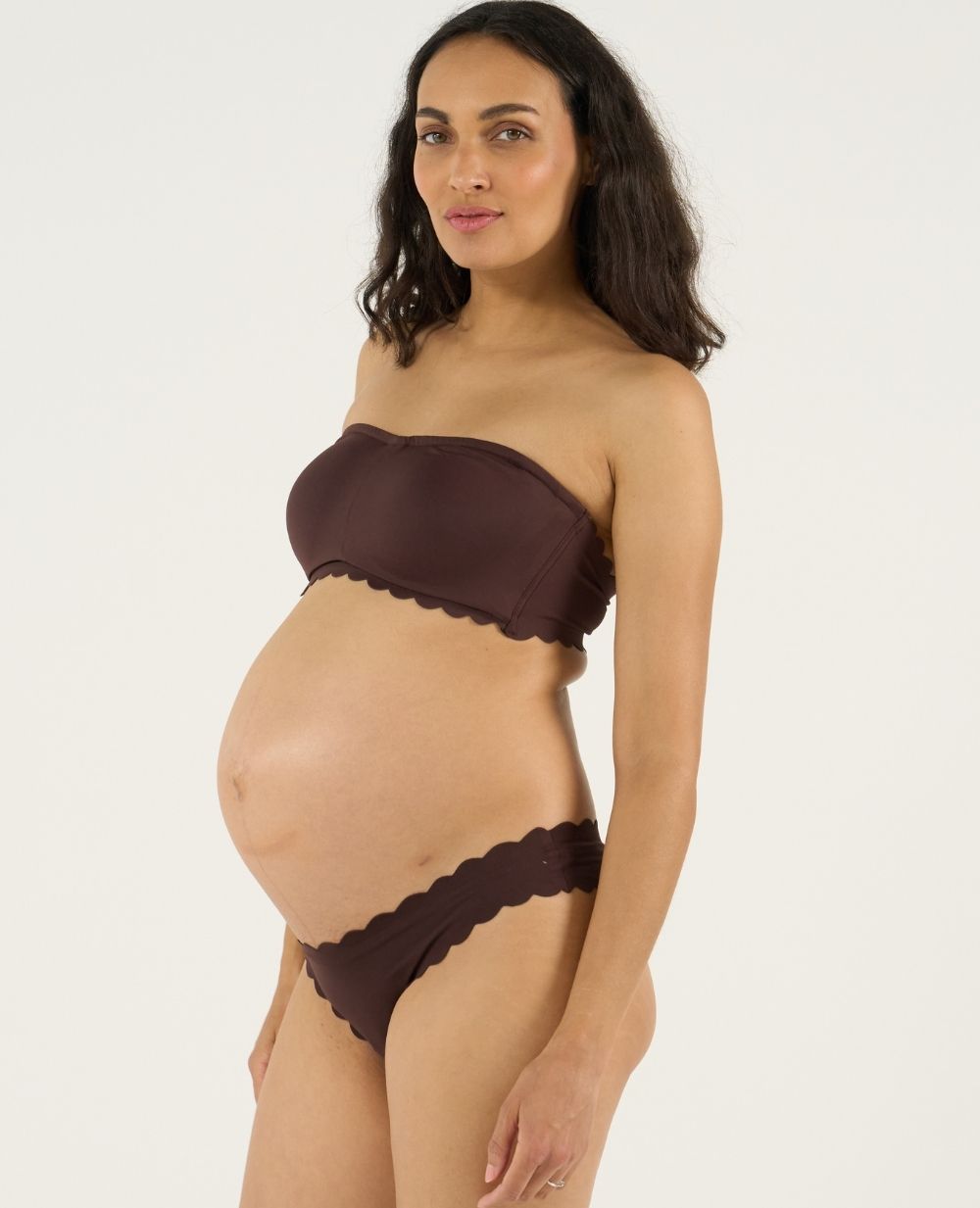 Fascia premaman e per l'allattamento invisibile Skin - Cioccolato
