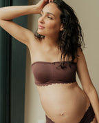 Fascia premaman e per l'allattamento invisibile Skin - Cioccolato