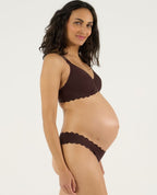 Reggiseno premaman e per l'allattamento invisibile Skin - Cioccolato