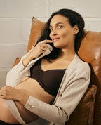 Reggiseno premaman e per l'allattamento invisibile Skin - Cioccolato