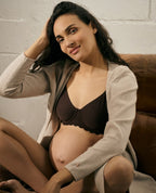 Reggiseno premaman e per l'allattamento invisibile Skin - Cioccolato
