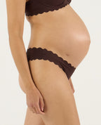 Tanga premaman a vita bassa Skin - Cioccolato