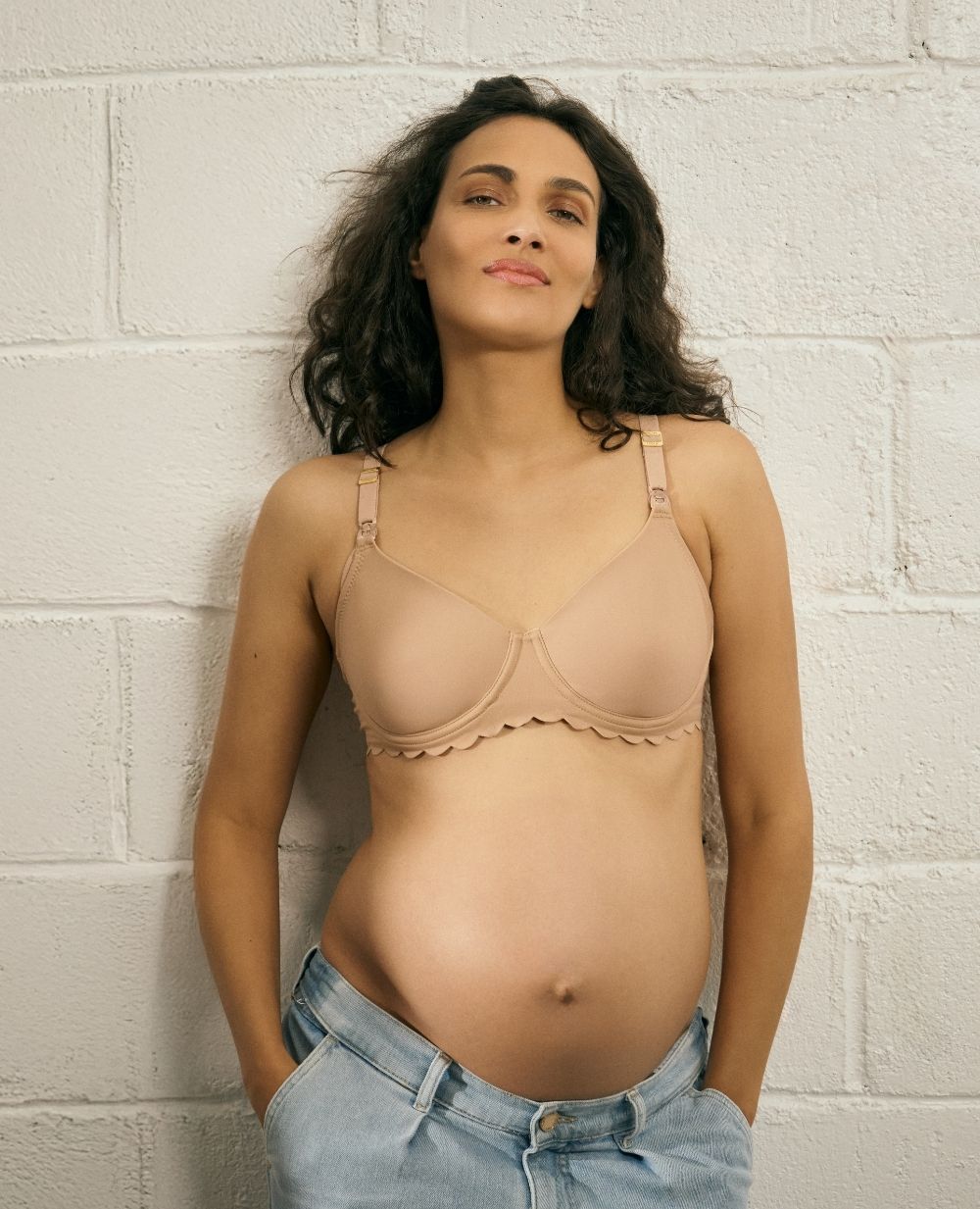 Soutien gorge de maternité et allaitement invisible Skin - Latte