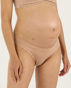 Tanga taille basse de maternité Skin - Latte