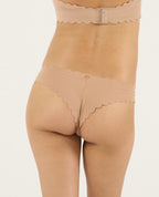 Tanga taille basse de maternité Skin - Latte
