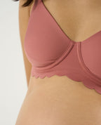 Reggiseno premaman e per l'allattamento invisibile Skin - Vieux Rose