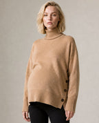 Soho Maternity and Nursing Sweater - Camel