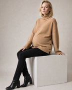 Soho Maternity and Nursing Sweater - Camel
