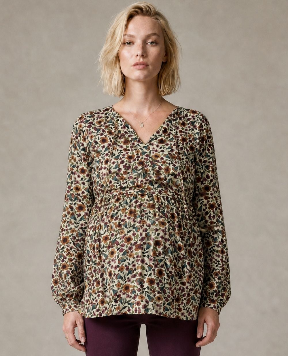 Tess Maternity and Nursing Blouse - Multicolor