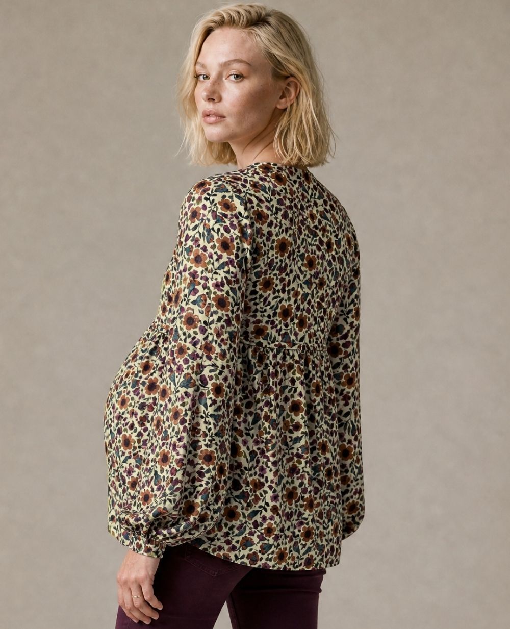 Tess Maternity and Nursing Blouse - Multicolor
