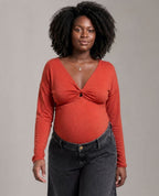 Tina Maternity and Nursing Top - Copper