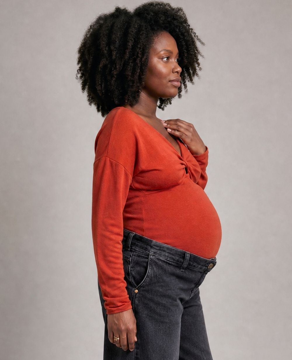 Tina Maternity and Nursing Top - Copper