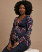 Tina Maternity and Nursing Top - Multicolour