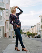 Tina Maternity and Nursing Top - Multicolour