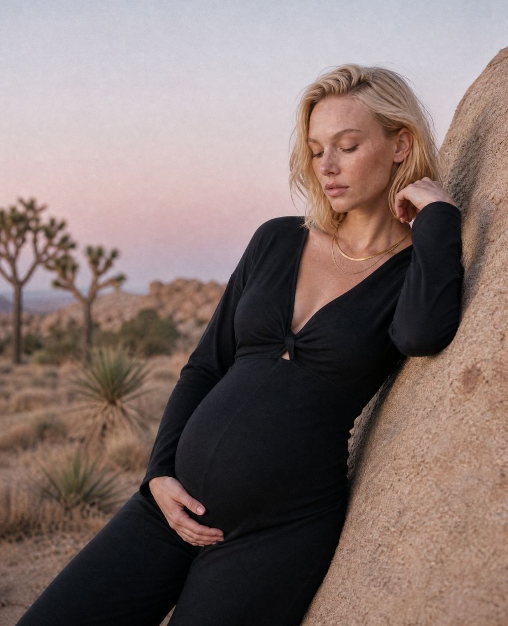 Tuta premaman e allattamento Valentina - Nera