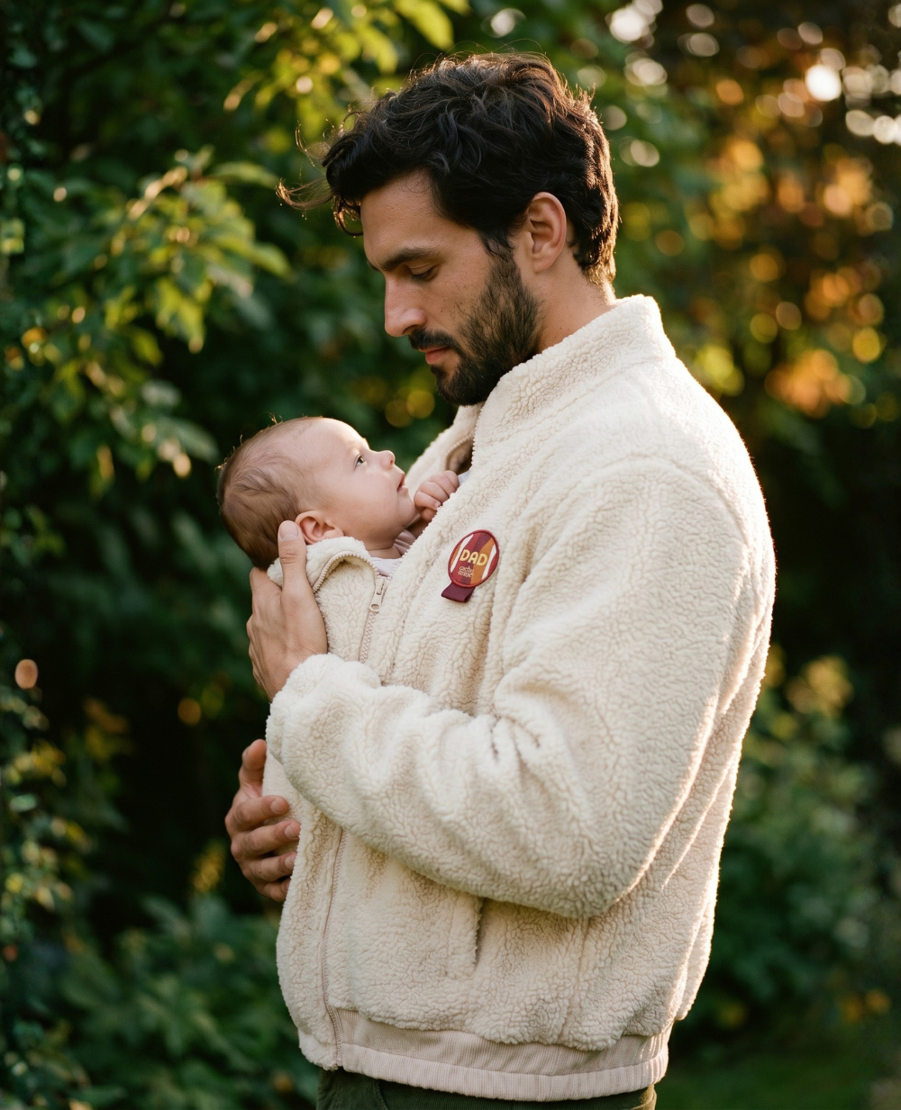 Sasha Maternity and Babywearing Fleece Jacket - Beige