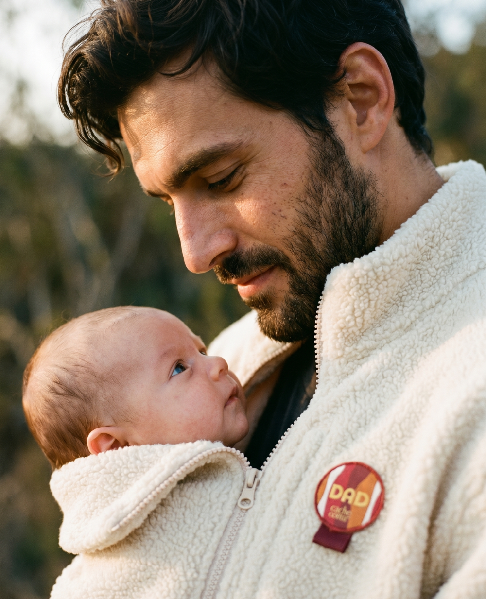 Sasha Maternity and Babywearing Fleece Jacket - Beige