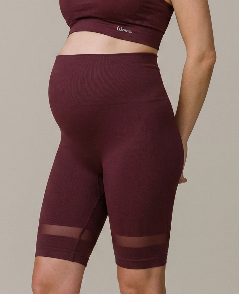 Woma Maternity Shorts - Plum