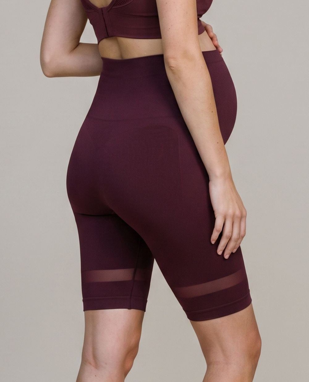 Woma Maternity Shorts - Plum