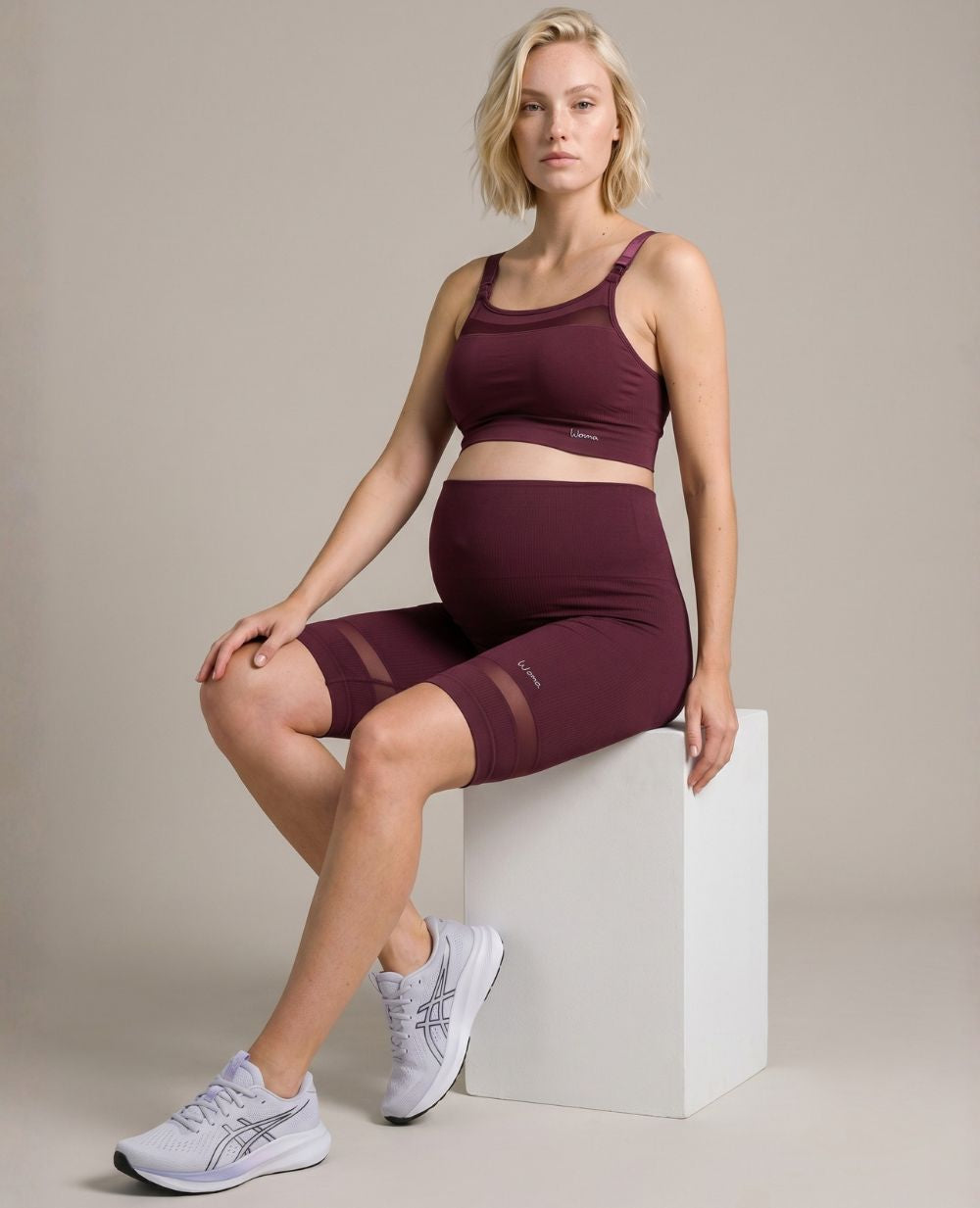 Woma Maternity Shorts - Plum
