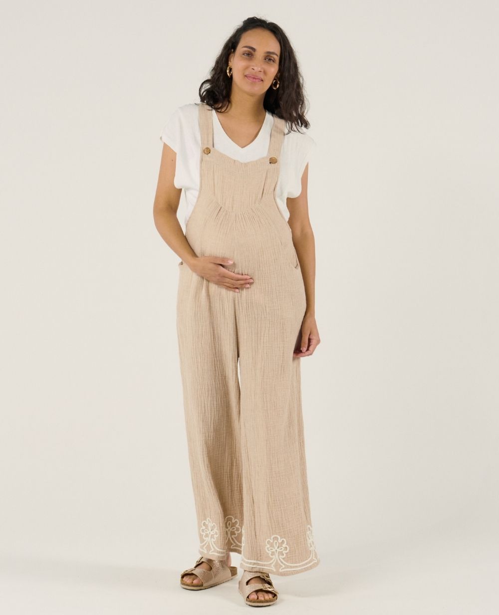 Salopette premaman Yael - Beige
