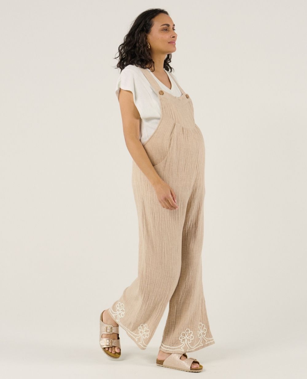 Salopette premaman Yael - Beige