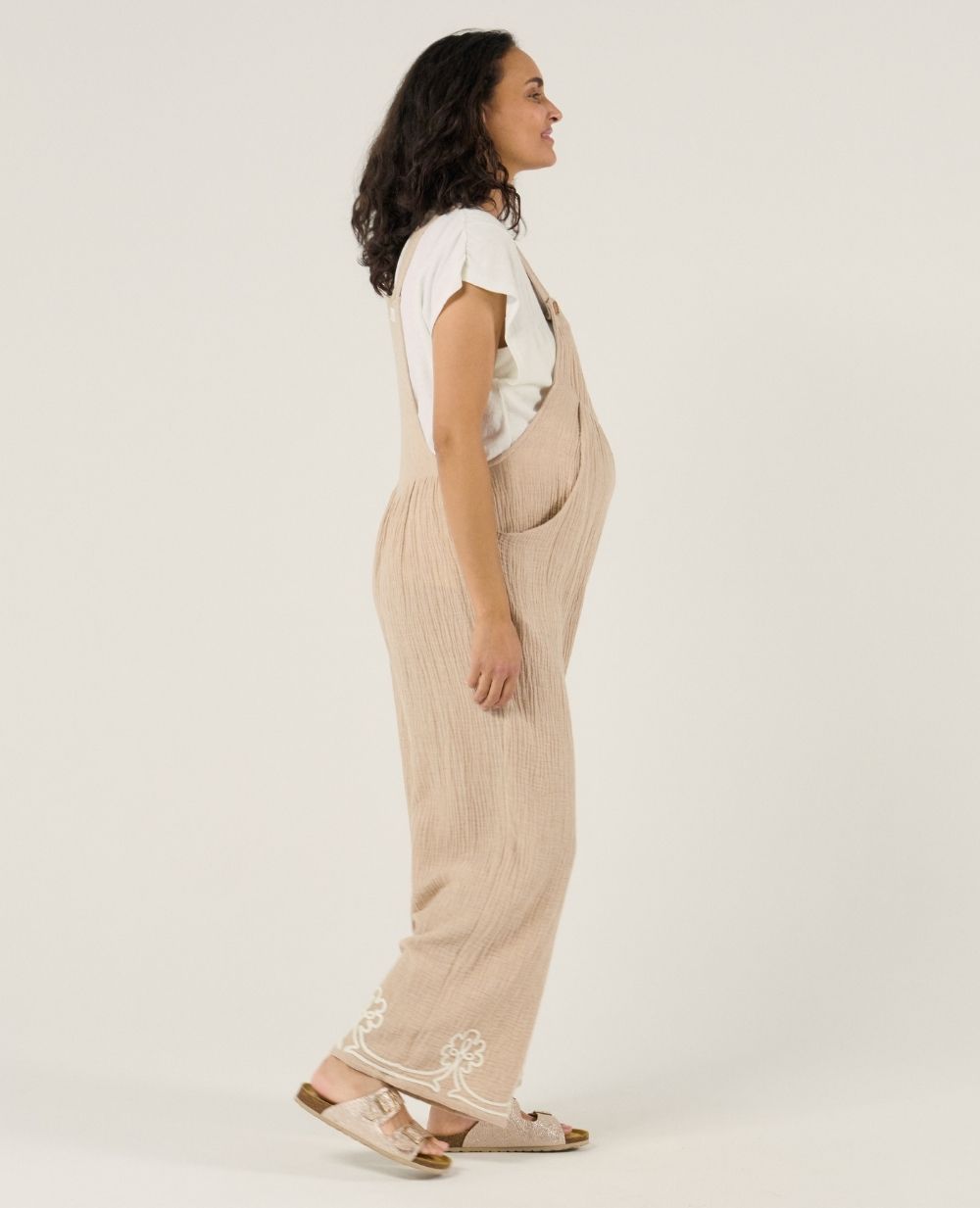 Salopette premaman Yael - Beige