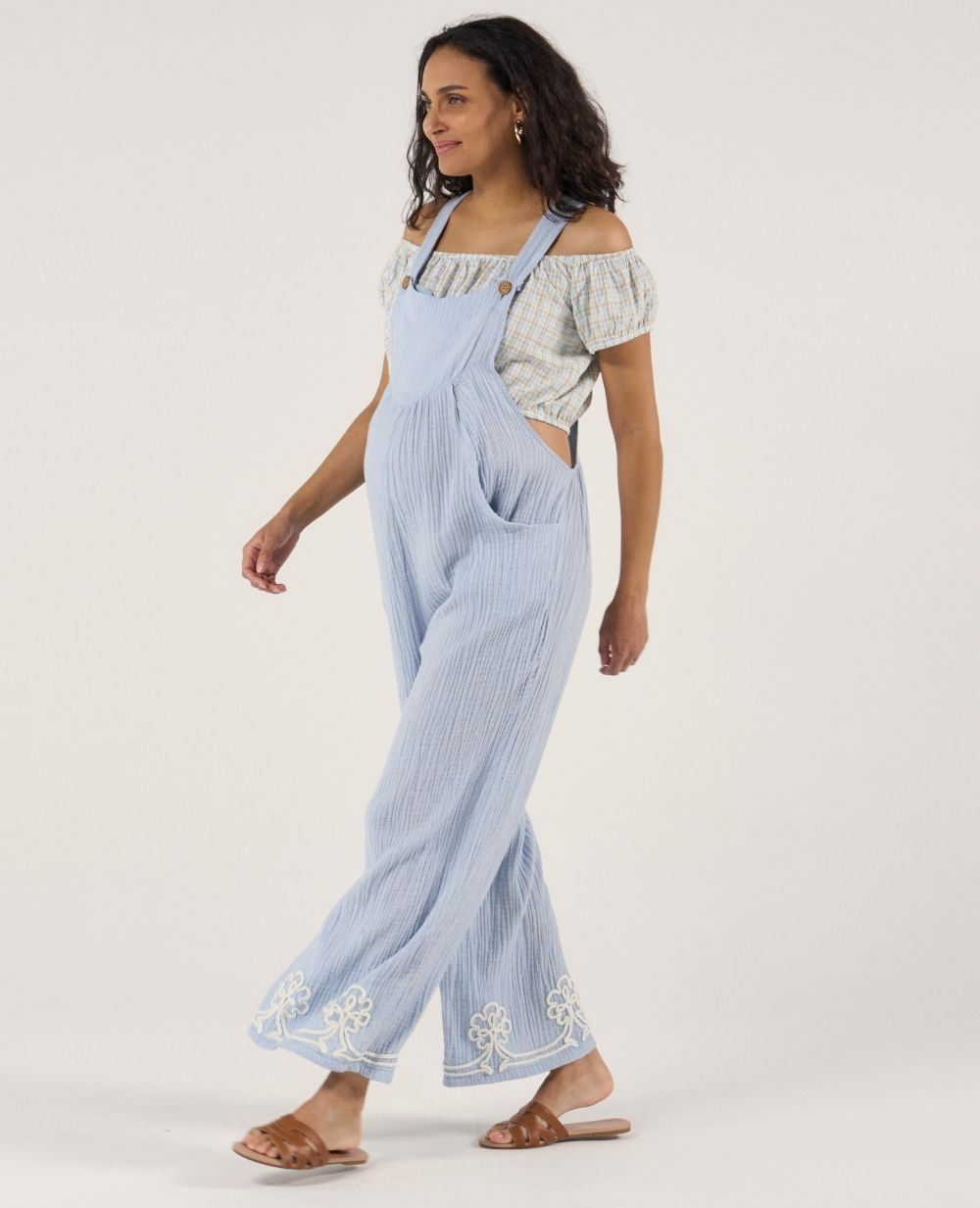 Salopette premaman Yael - Blu