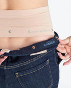 Bandeau de grossesse sans couture belt beige, cache cœur #couleur_beige