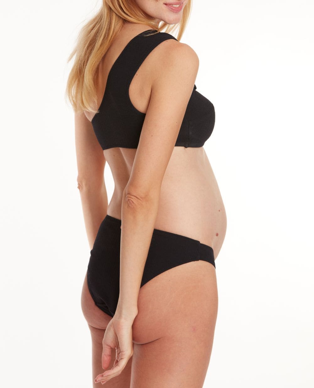 Bikini de maternité bayside noir, cache cœur