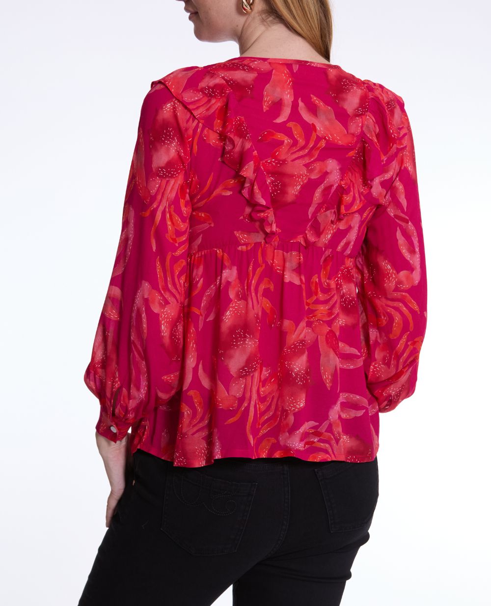 Blouse à volant Nori - Multico