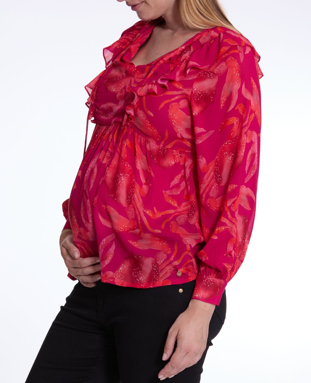 Blouse à volant Nori - Multico