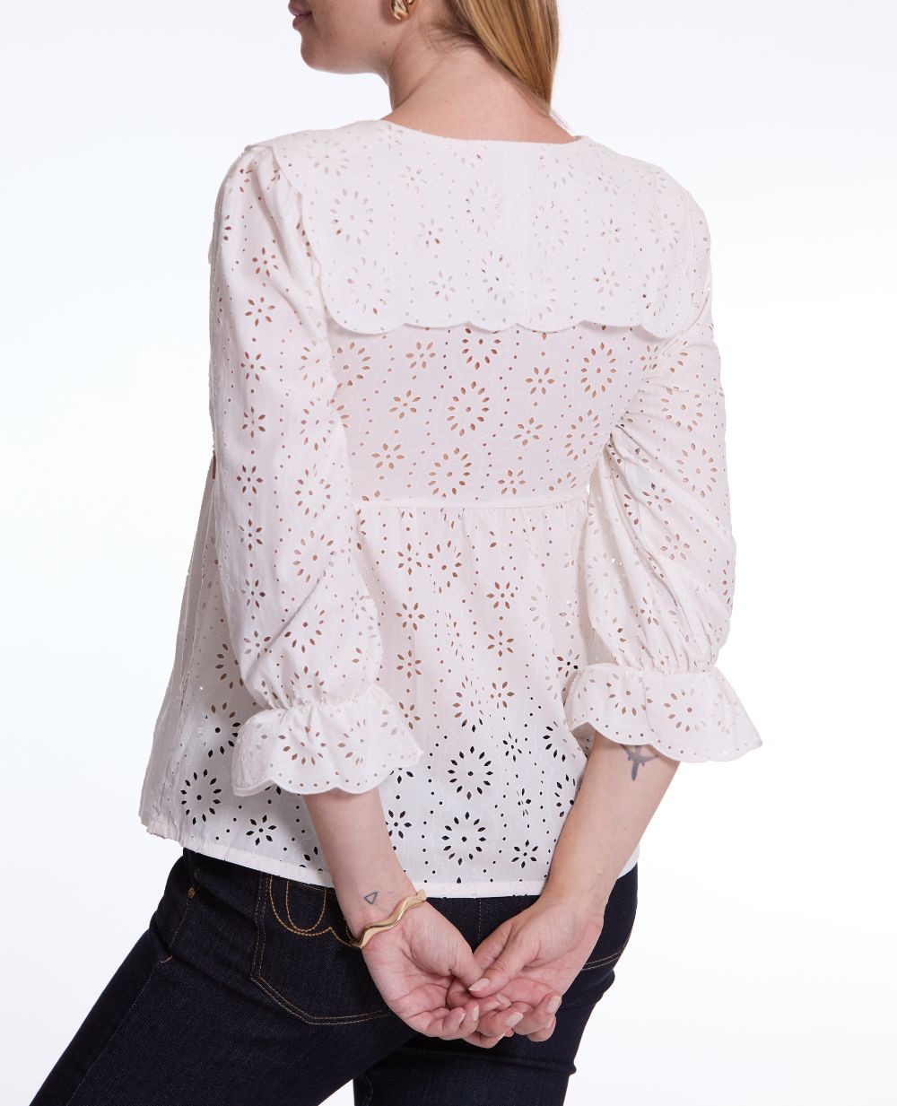 Blouse de grossesse et allaitement Clothilde - Blanc