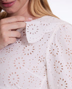Blouse de grossesse et allaitement Clothilde - Blanc