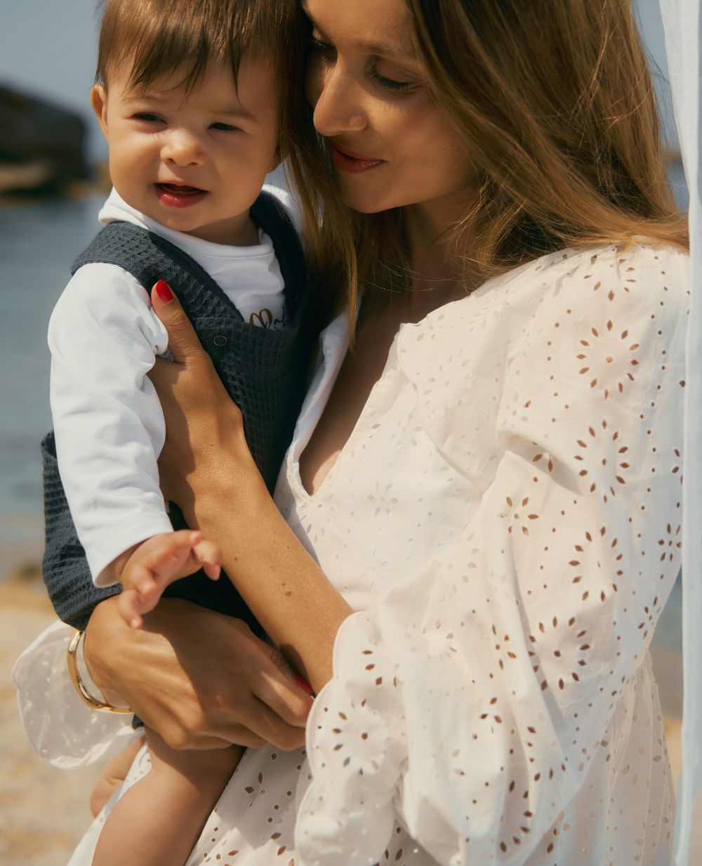Blouse de grossesse et allaitement Clothilde - Blanc