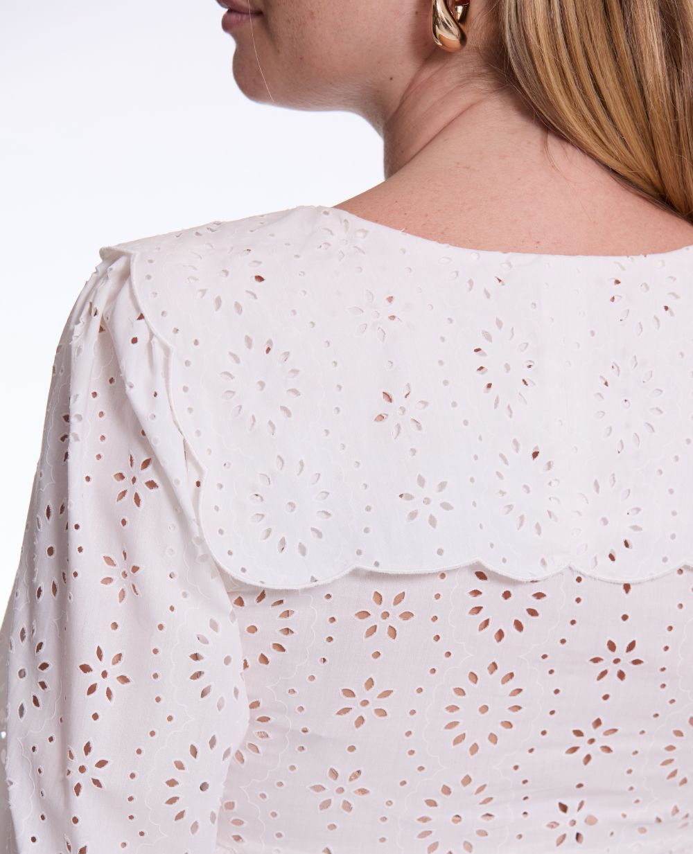 Blouse de grossesse et allaitement Clothilde - Blanc
