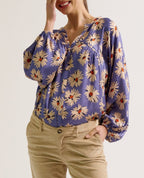 Blusa premaman e per l'allattamento Madeleine - Bleuet