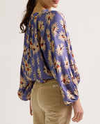 Blusa premaman e per l'allattamento Madeleine - Bleuet