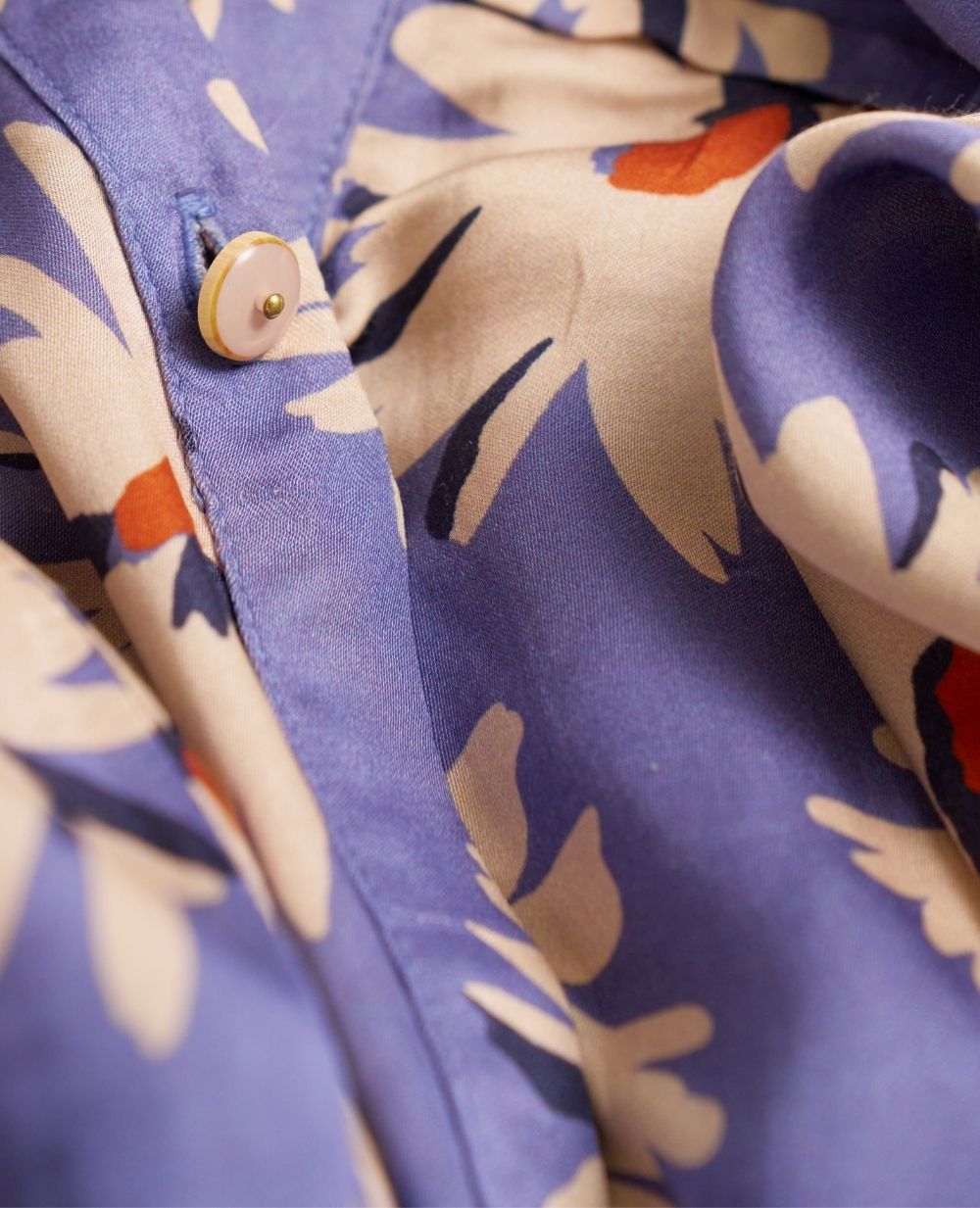 Blouse de grossesse et allaitement Madeleine bleuet