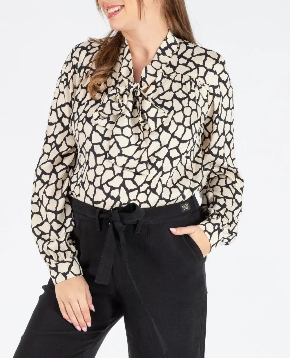 Blouse lavallière de grossesse et d’allaitement sophie