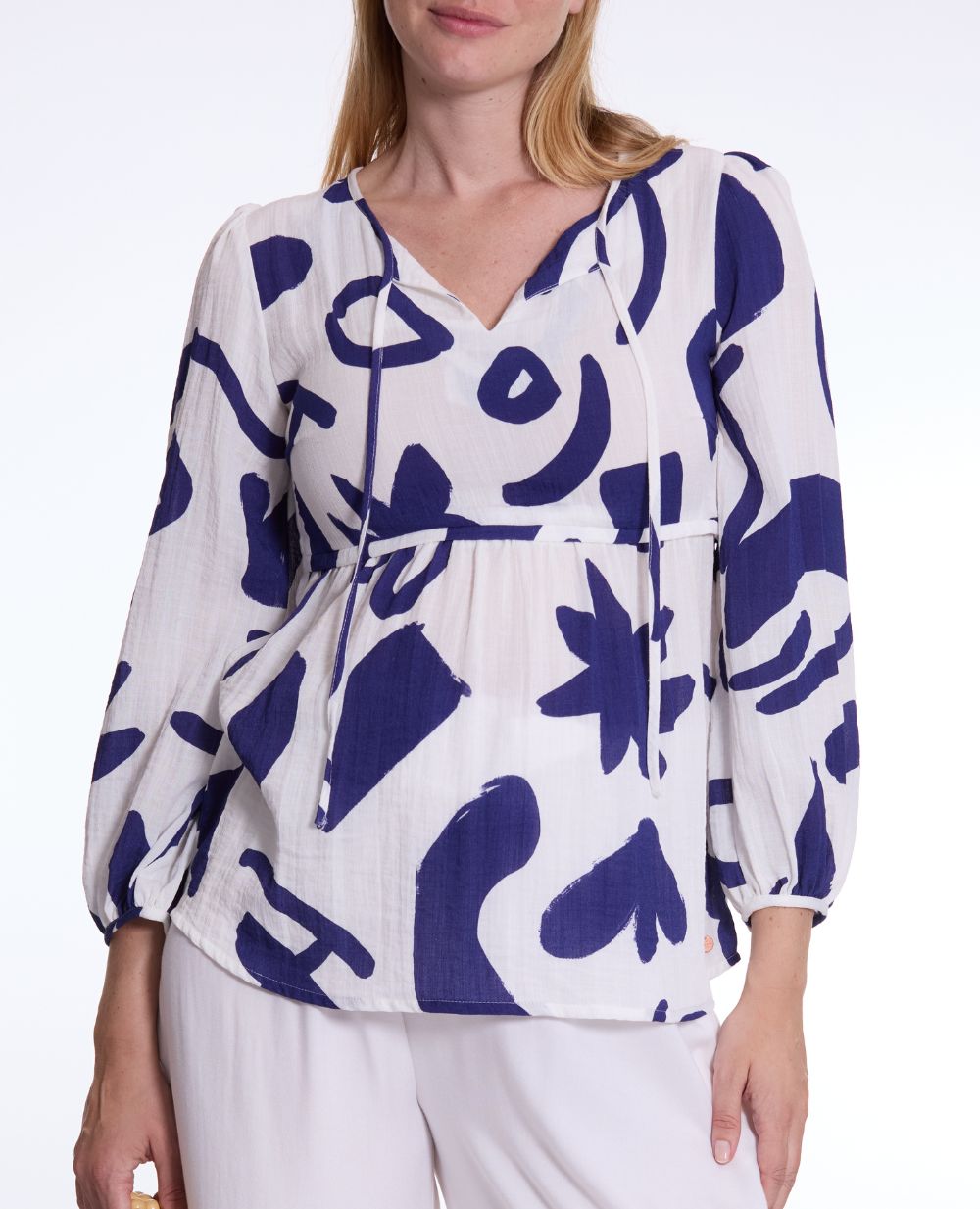 Blouse manches ballon Corfou - Multico