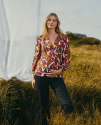 Latina Balloon Sleeve Blouse - Multico