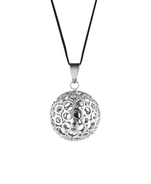 Bola de grossesse - bulles argent, cache cœur