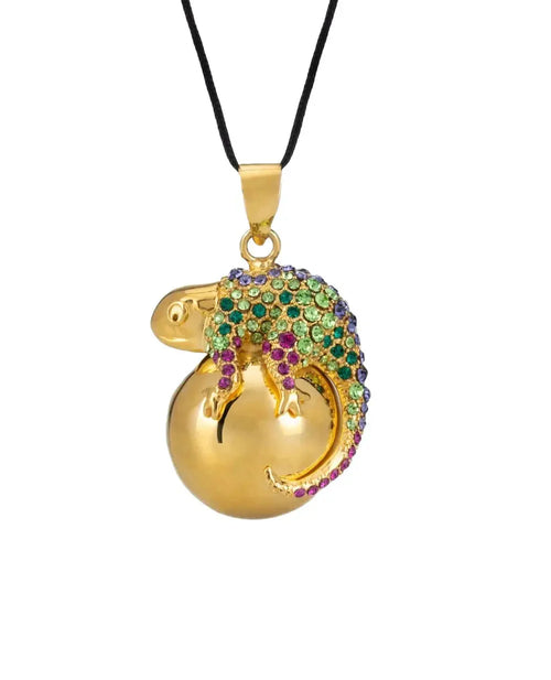Bola de grossesse - caméléon cristaux swarovski, cache cœur