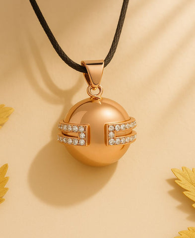 Maternity bola - Déesse - Gold pink Plated - Swarovski Crystals
