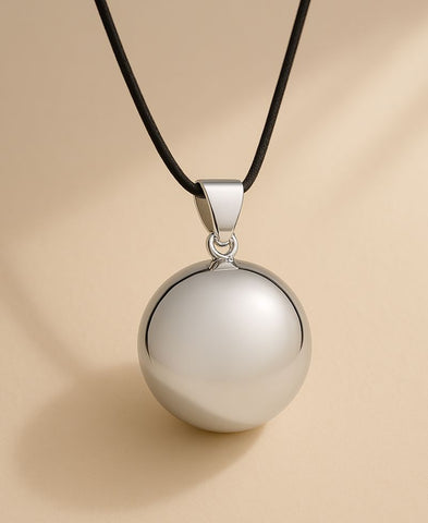 Bola de grossesse Glossy Rhodium